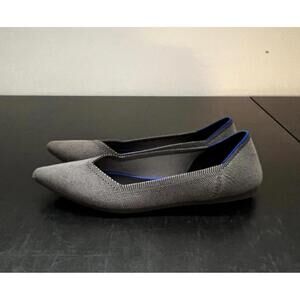 Rothy's The Point Birdseye Women US 8.5 Ballet Flats in Gray